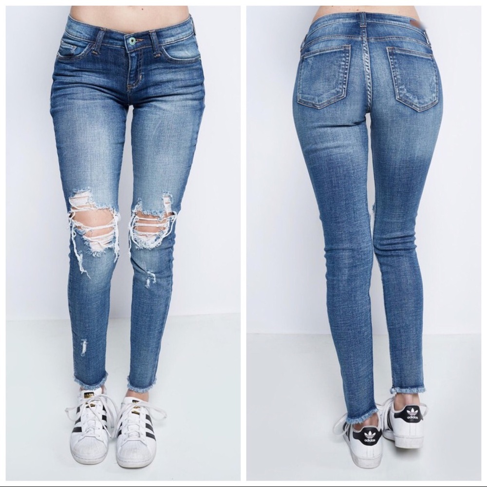 CLEARANCE-NO OFFERS‼️Rio Frayed Hem Skinny - Picture 4 of 4